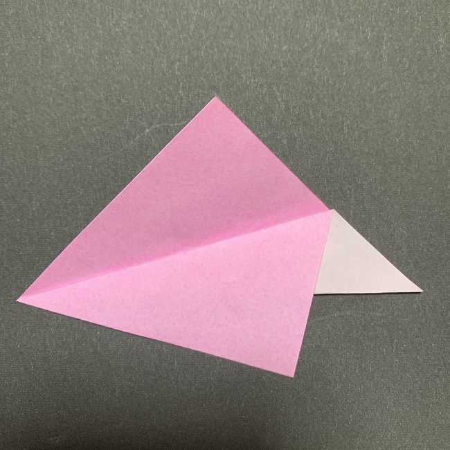 桜の花びら 折り紙の折り方・作り方 (3)