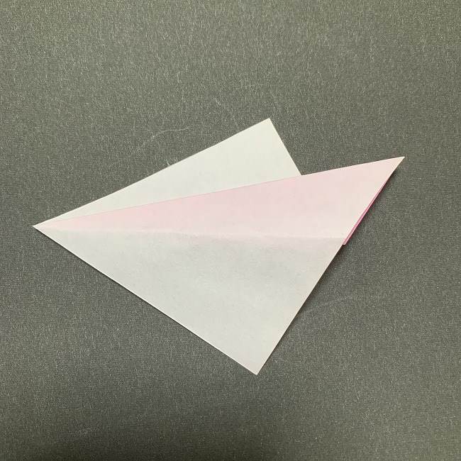 桜の花びら 折り紙の折り方・作り方 (4)