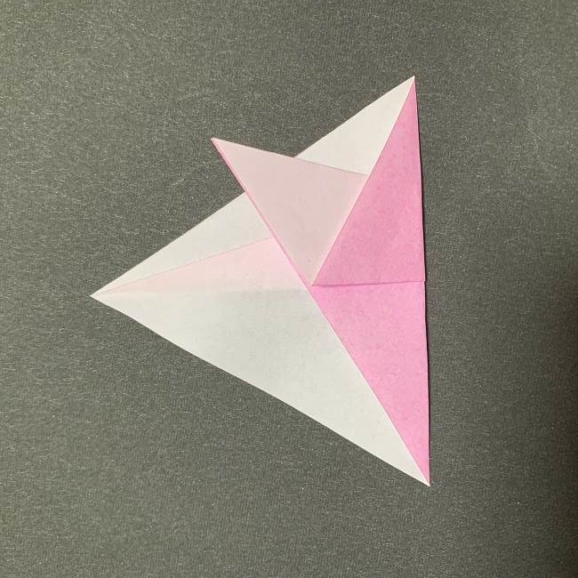 桜の花びら 折り紙の折り方・作り方 (5)