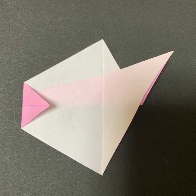 桜の花びら 折り紙の折り方・作り方 (7)