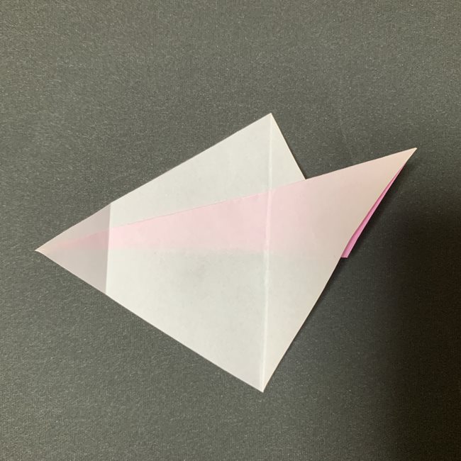 桜の花びら 折り紙の折り方・作り方 (8)