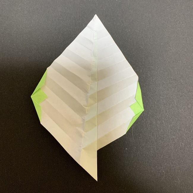 桜の葉の折り紙 簡単な折り方作り方 (11)
