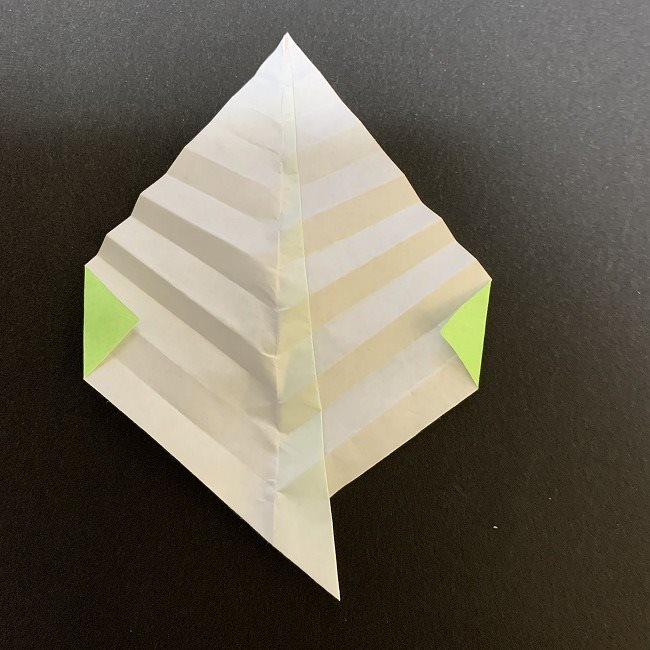 桜の葉の折り紙 簡単な折り方作り方 (9)