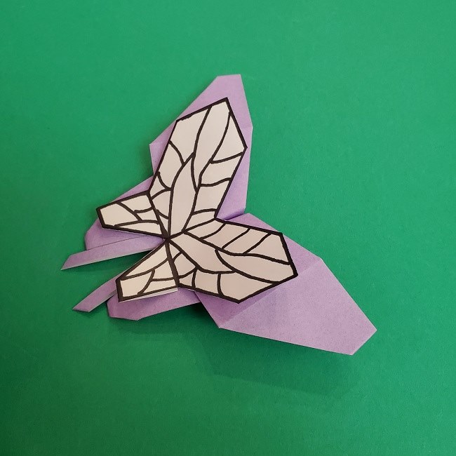 胡蝶しのぶ 髪飾りの作り方(折り紙) (44)
