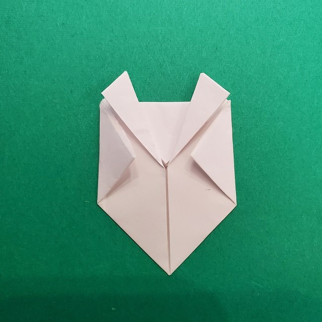 きめつのやいばの折り紙さびと 錆兎 お面付きの作り方折り方 鬼滅の刃の人気キャラクター 子供と楽しむ折り紙 工作