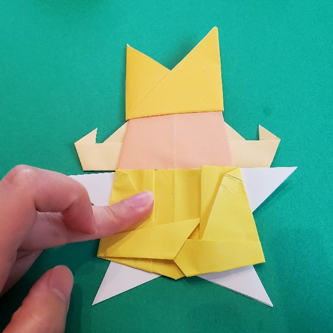 ペーパーマリオ オリガミキング オリビアの折り方作り方 折り紙でつくるかわいいキャラクター 子供と楽しむ折り紙 工作