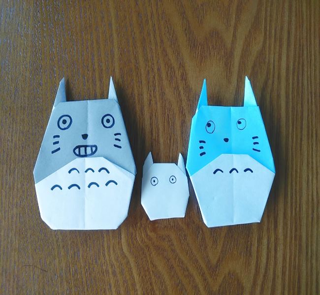 折り紙 簡単かわいいトトロの折り方作り方 秋にピッタリのジブリキャラクター 子供と楽しむ折り紙 工作