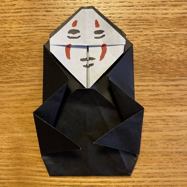 折り紙 カオナシの折り方作り方 簡単ジブリのキャラクター 子供と楽しむ折り紙 工作
