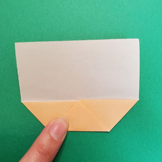きめつのやいばの折り紙 うろこだき(鱗滝左近次)の折り方作り方①顔 (5)