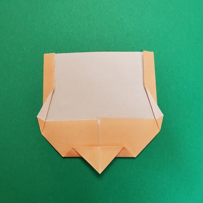 きめつのやいばの折り紙 うろこだき(鱗滝左近次)の折り方作り方①顔 (8)