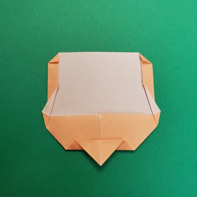 きめつのやいばの折り紙 うろこだき(鱗滝左近次)の折り方作り方①顔 (9)