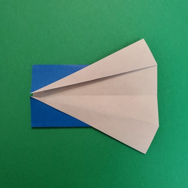 きめつのやいばの折り紙 うろこだき(鱗滝左近次)の折り方作り方②着物 (5)