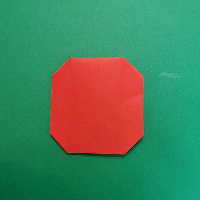 きめつのやいばの折り紙 うろこだき(鱗滝左近次)の折り方作り方④お面 (5)
