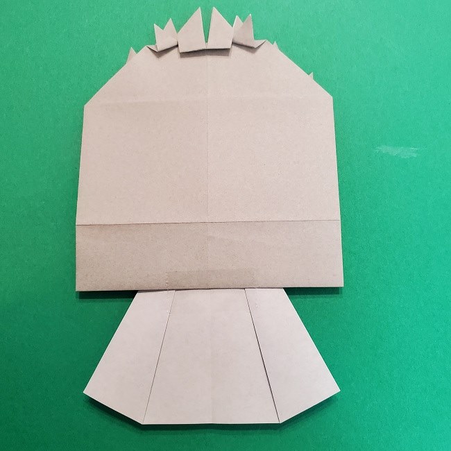 きめつのやいばの折り紙 うろこだき(鱗滝左近次)の折り方作り方⑤完成 (4)