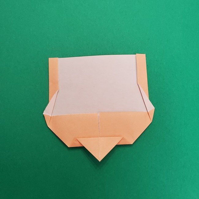 きめつのやいばの折り紙 さびと(錆兎)＊折り方作り方①顔 (8)
