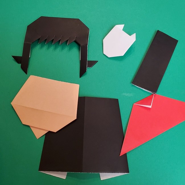きめつのやいばの折り紙 真菰の折り方作り方5完成