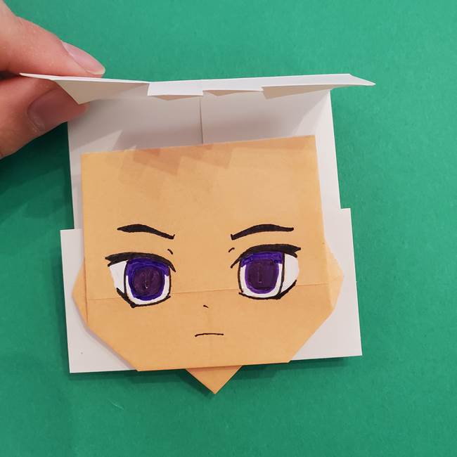 きめつのやいば折り紙 ゆしろうの折り方作り方4(2)