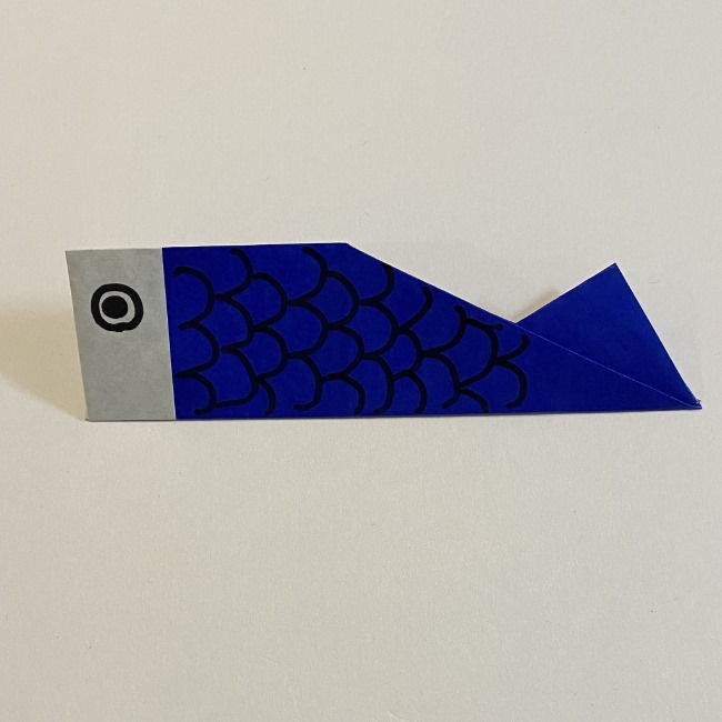 こいのぼりの折り紙(年少さんの製作) 折り方作り方 (9)