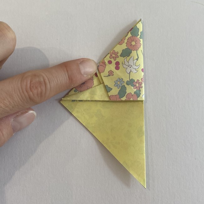 カタツムリの折り紙は保育園の製作にも☆折り方作り方16