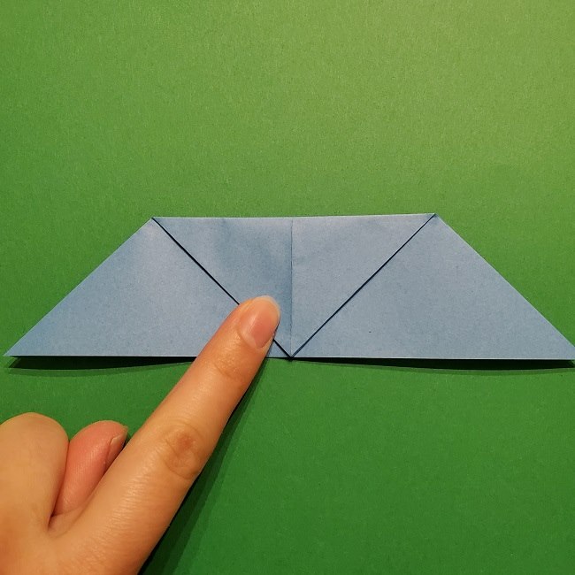 ゲッコウガの折り紙 折り方作り方1顔 (11)