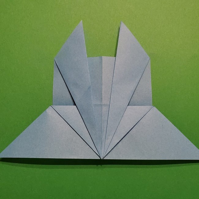 ゲッコウガの折り紙 折り方作り方1顔 (16)