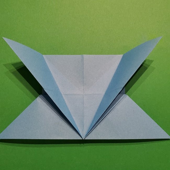 ゲッコウガの折り紙 折り方作り方1顔 (17)