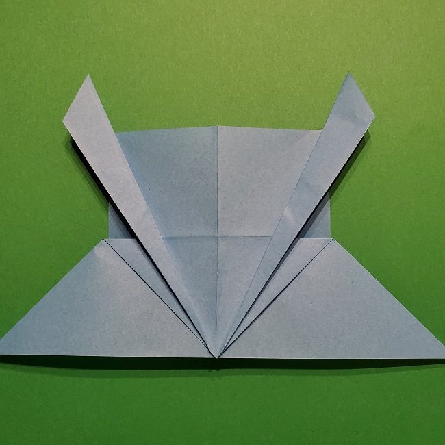 ゲッコウガの折り紙 折り方作り方1顔 (18)