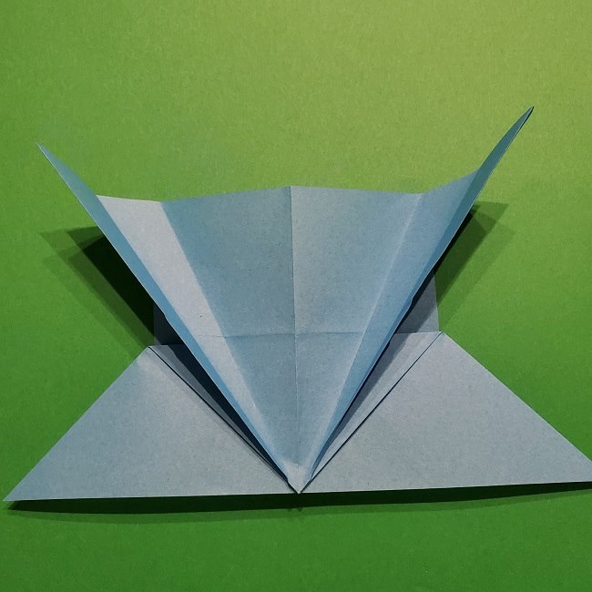 ゲッコウガの折り紙 折り方作り方1顔 (19)