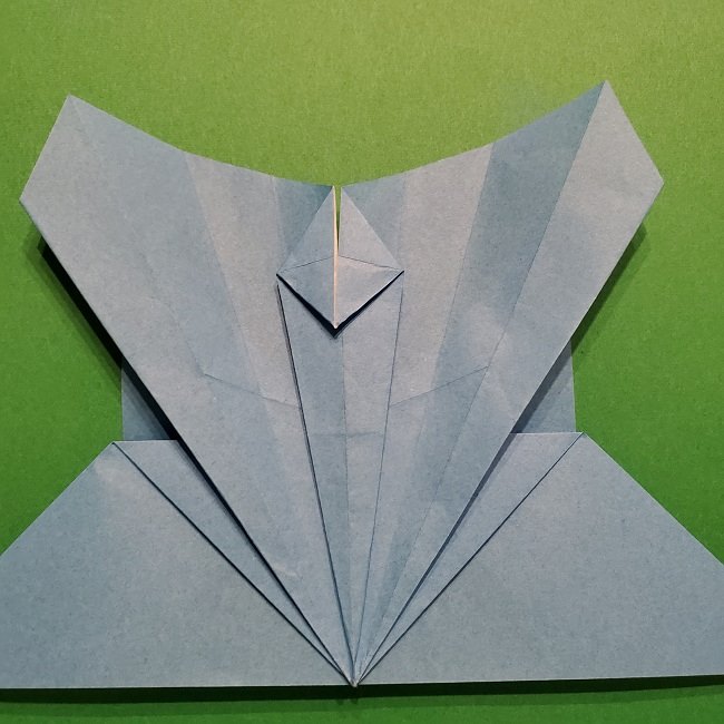 ゲッコウガの折り紙 折り方作り方1顔 (28)