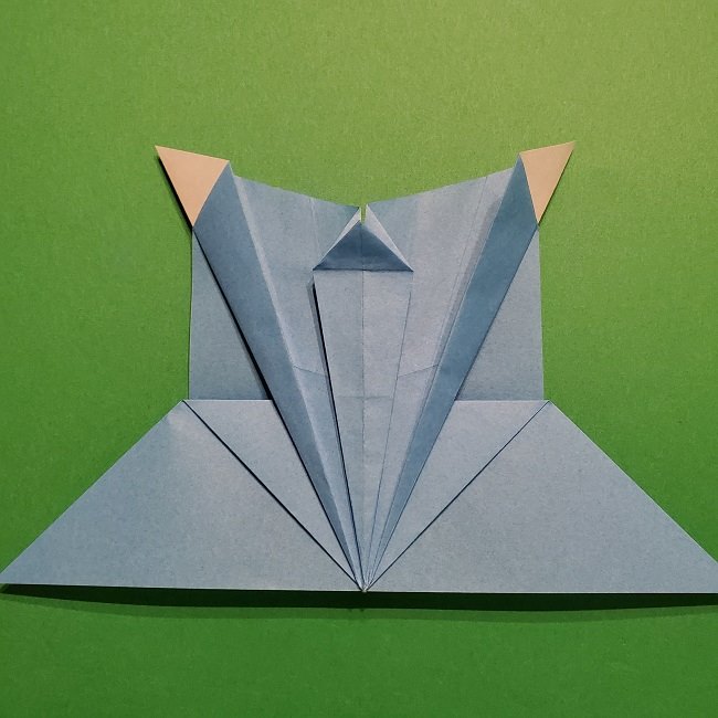ゲッコウガの折り紙 折り方作り方1顔 (31)