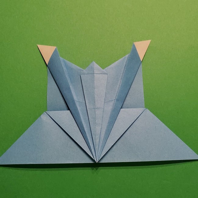 ゲッコウガの折り紙 折り方作り方1顔 (34)