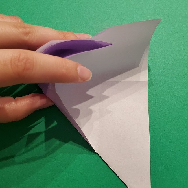 ゲッコウガの折り紙 折り方作り方2首 (12)