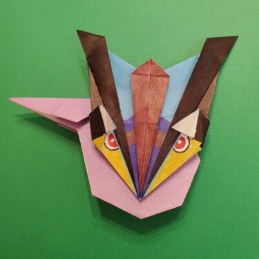 ゲッコウガの折り紙★簡単な折り方作り方★ポケモンのかわいいキャラクター