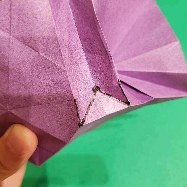 ゲンガーの折り紙 作り方折り方 (54)