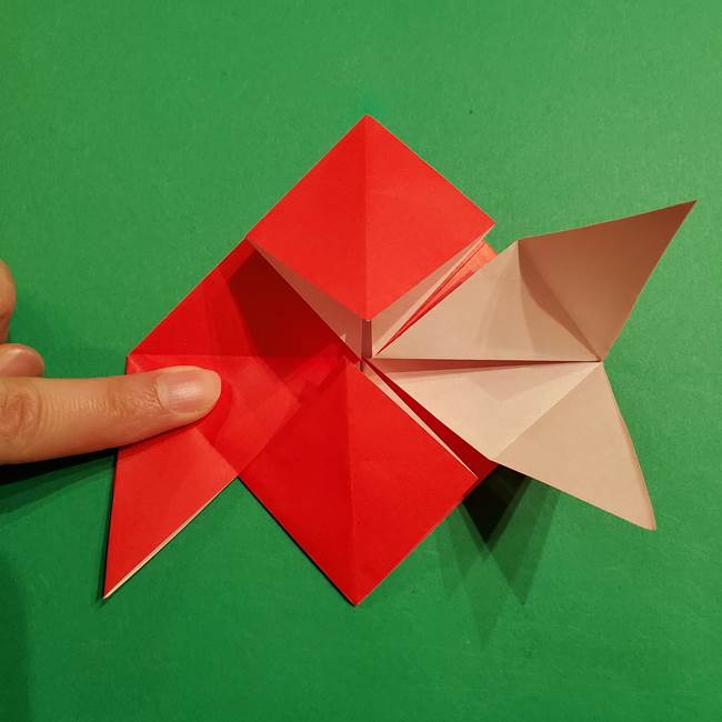 コイキングの折り紙は簡単!実際の折り方作り方(24)