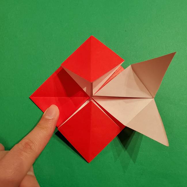 コイキングの折り紙は簡単!実際の折り方作り方(25)
