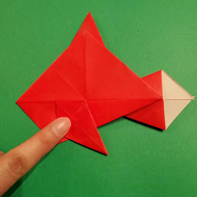 コイキングの折り紙は簡単!実際の折り方作り方(35)