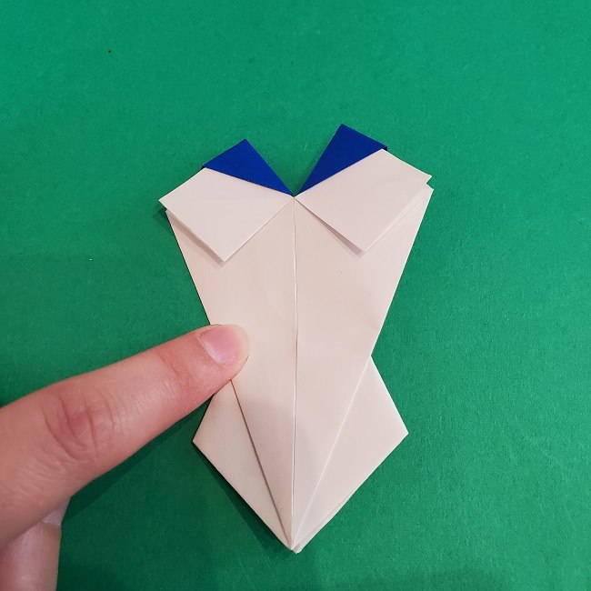 セーラームーンの折り紙の折り方作り方☆ドレス (43)