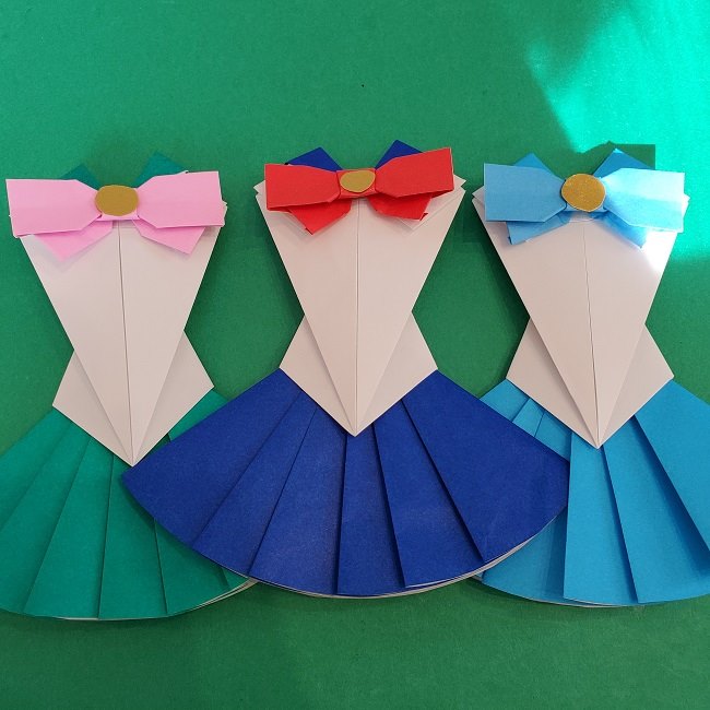 セーラームーン折り紙の折り方作り方☆かわいいドレスを簡単手作り♪