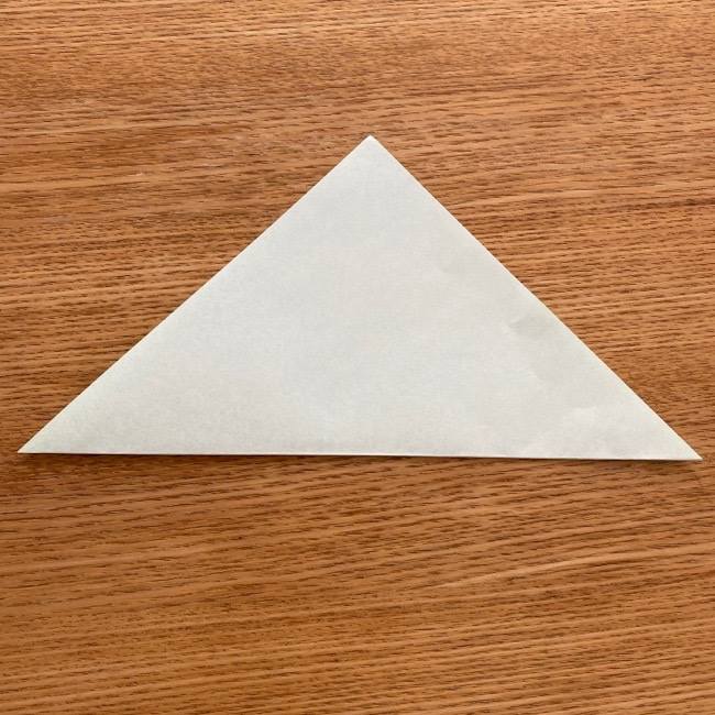 トトロ 葉っぱの傘の折り紙＊折り方作り方1