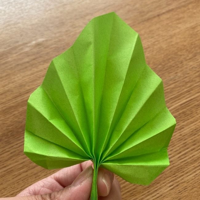 トトロ 葉っぱの傘の折り紙＊折り方作り方15