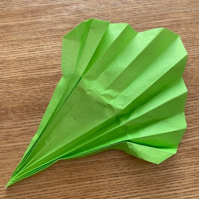トトロ 葉っぱの傘の折り紙＊折り方作り方17