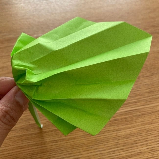 トトロ 葉っぱの傘の折り紙＊折り方作り方18