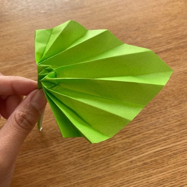 トトロ 葉っぱの傘の折り紙＊折り方作り方19