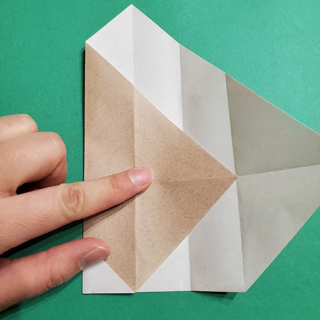 ポケモン(ポケットモンスター)折り紙のディグダの折り方作り方(13)