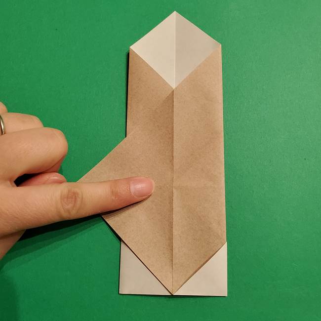 ポケモン(ポケットモンスター)折り紙のディグダの折り方作り方(14)