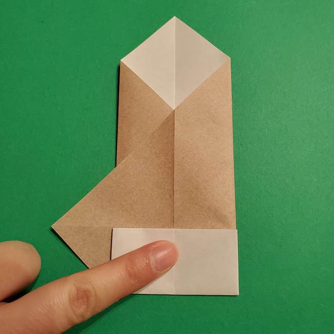 ポケモン(ポケットモンスター)折り紙のディグダの折り方作り方(15)