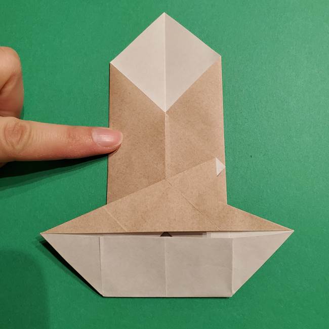 ポケモン(ポケットモンスター)折り紙のディグダの折り方作り方(23)