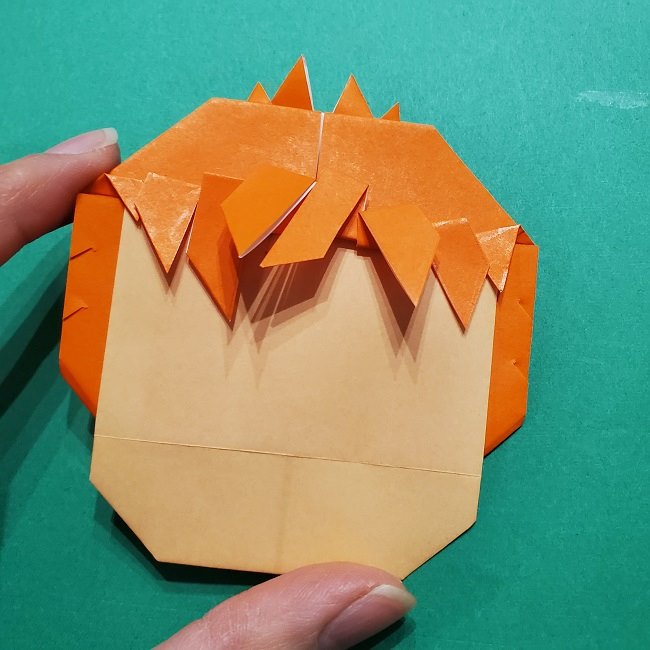 ポニョの折り紙 簡単な作り方折り方完成 (6)