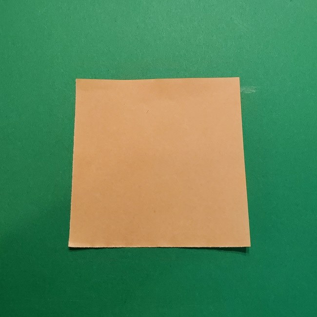 ポニョの折り紙 簡単な作り方折り方１顔 (1)